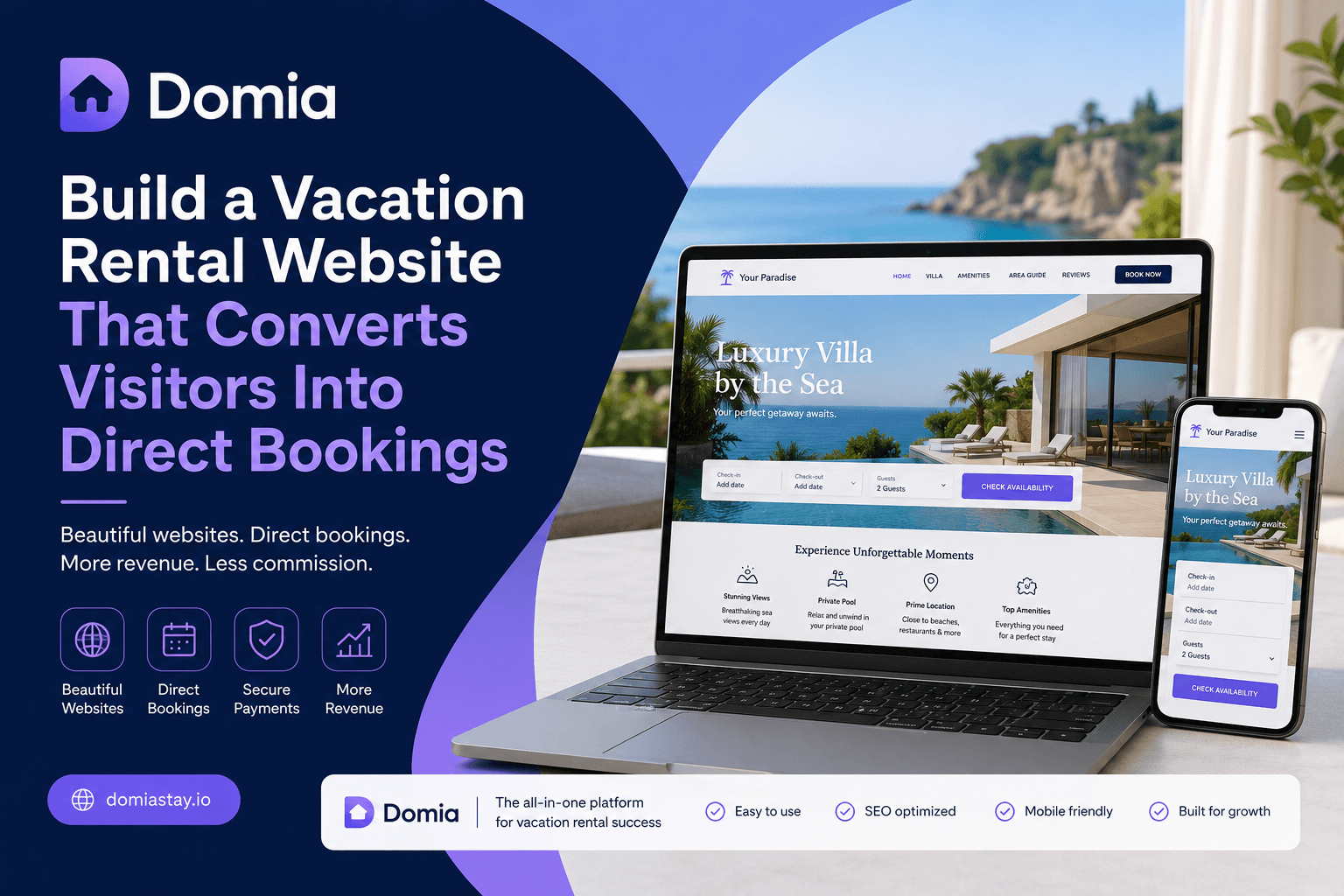 How to Build a Vacation Rental Website That Converts Visitors Into Direct Bookings
